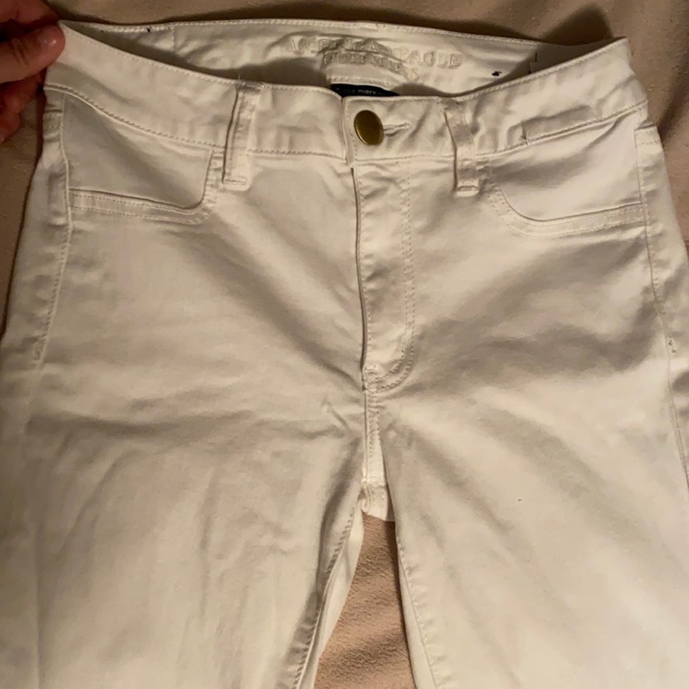 White AE jeans